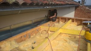 Tournefeuille, chantier d'isolation de toiture